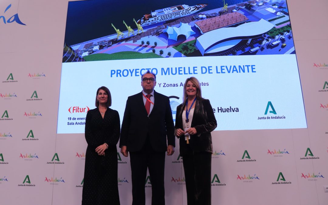 El Puerto de Huelva presenta en FITUR el proyecto de remodelación del Muelle de Levante, con una inversión público-privada de más de 100 millones de euros